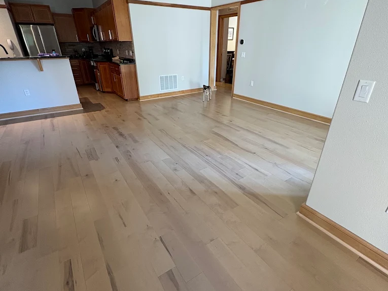 flooring installation in living room bisbees