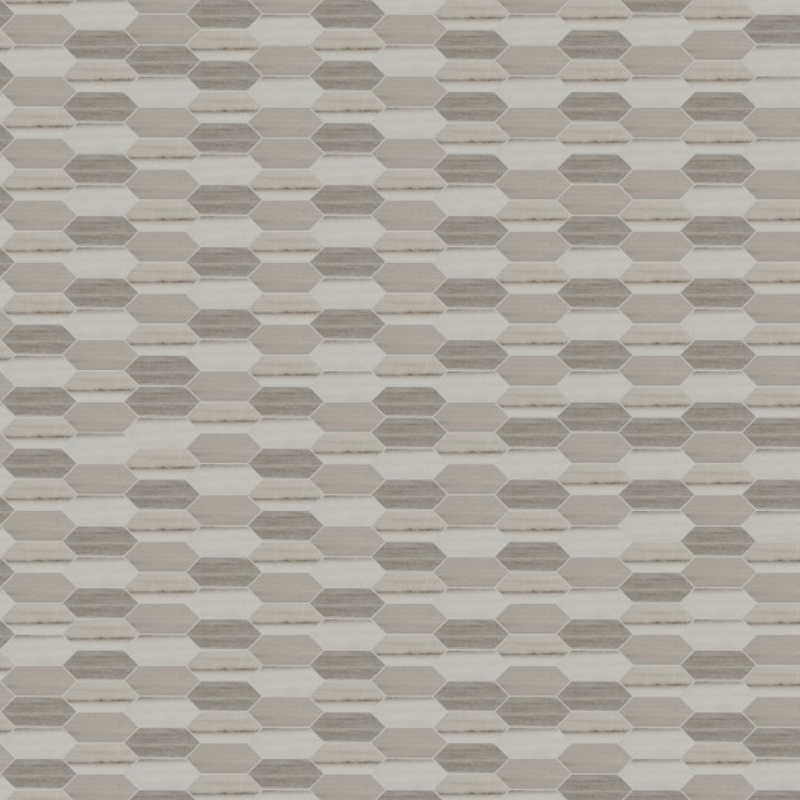 Daltile Marble Attache Turkish Skyline  Linear Hexagon, 2X5, Matte