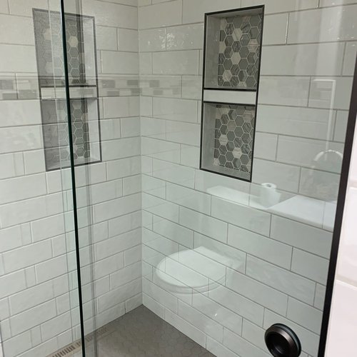 Shower tile in McFarland, WI by Bisbee's Flooring Center