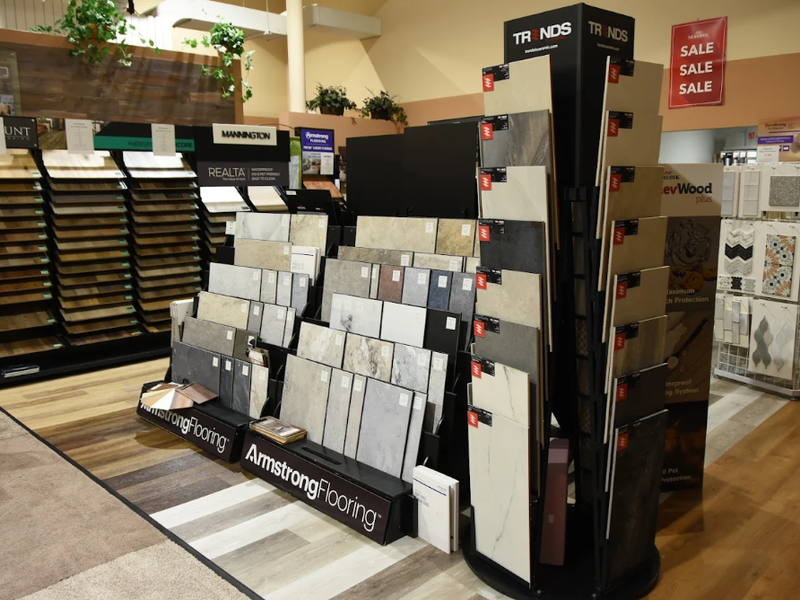 Armstrong and Trends Flooring samples available at Bisbee's Flooring Center