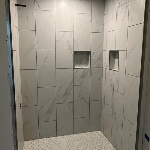 Tile Shower in McFarland, WI by Bisbee's Flooring Center