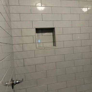 Subway Tile Shower by Bisbee's Flooring Center in McFarland, WI