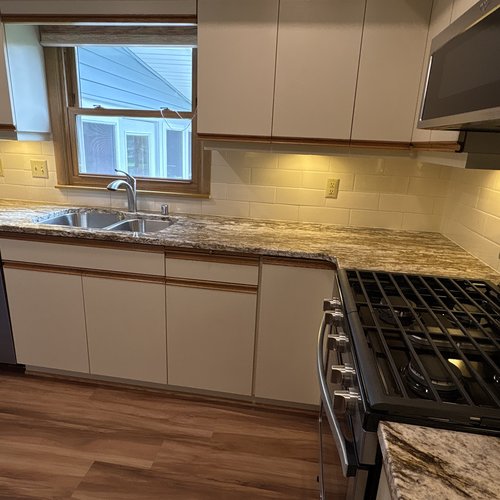 Tile Backsplash by Bisbee's Flooring Center in McFarland, WI