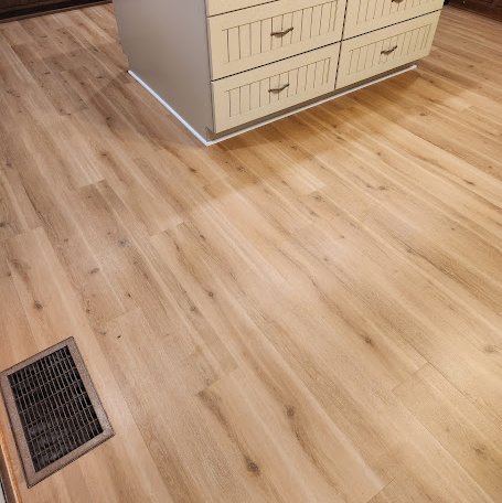 LVP floors in a McFarland, WI home by Bisbee's Flooring Center