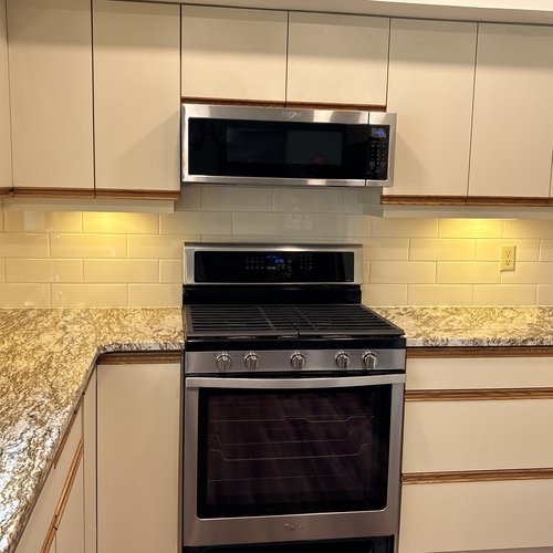 Tile Backsplash by Bisbee's Flooring Center in McFarland, WI