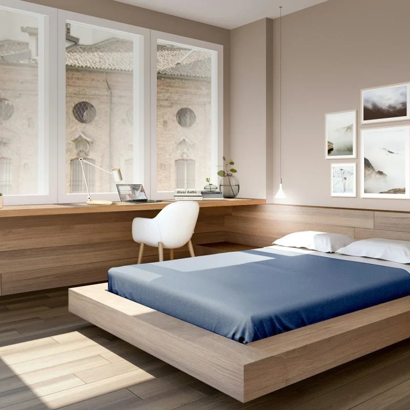 Luxury vinyl flooring in a modern home