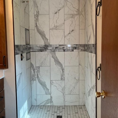 Tile Shower in McFarland, WI by Bisbee's Flooring Center