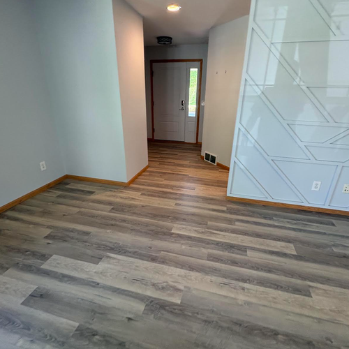 New LVP flooring installation in Wisconsin
