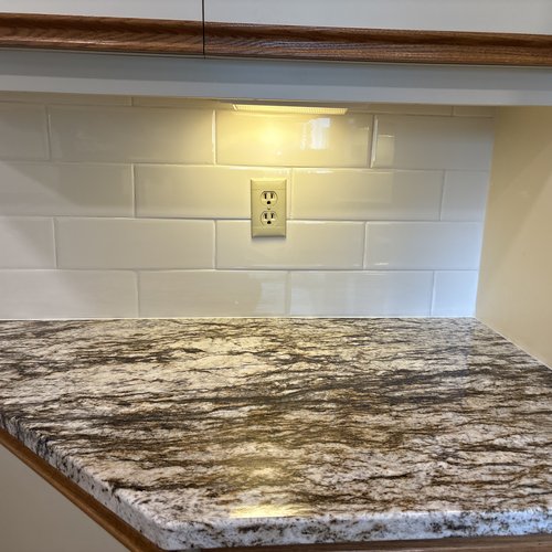 Tile Backsplash by Bisbee's Flooring Center in McFarland, WI