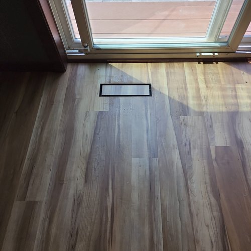 LVP floors in a McFarland, WI home by Bisbee's Flooring Center