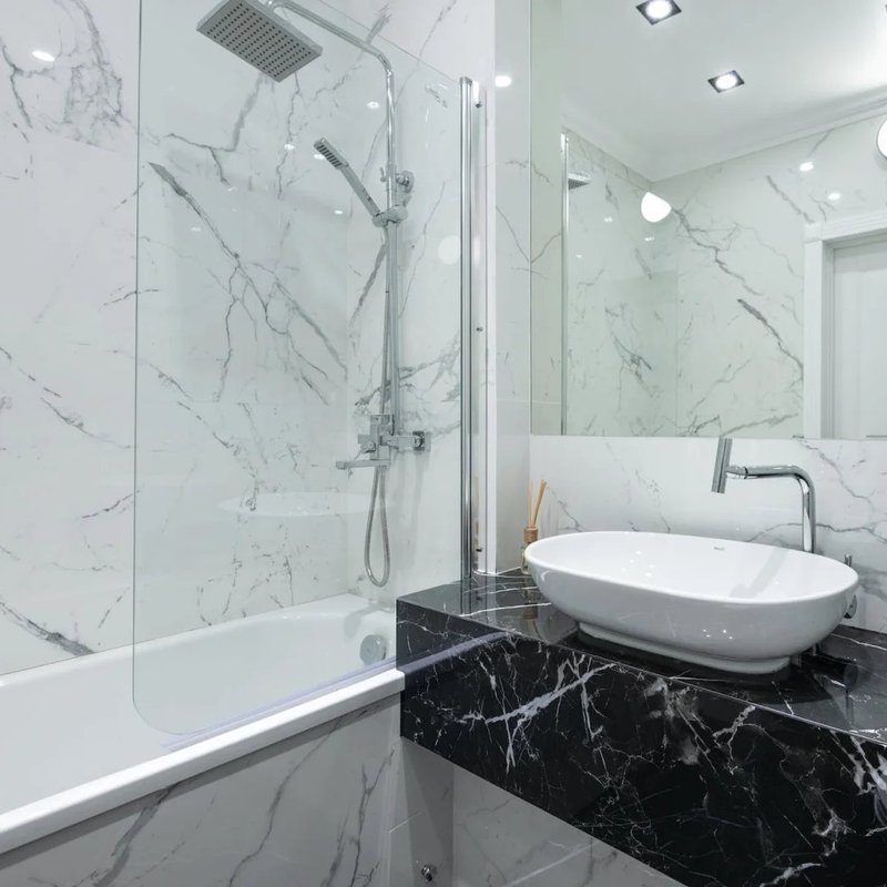 Custom tile bathrooms in McFarland, WI from Bisbee's Flooring Center