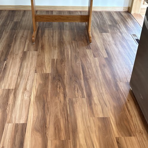 LVP Flooring in a McFarland, WI home by Bisbee's Flooring Center